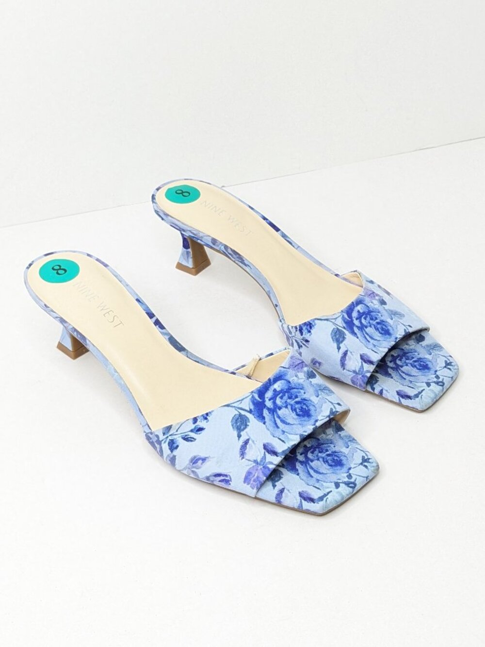 Nine West Inya Heeled Sandals, Blue, Women's 8